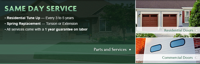 Garage Door Parts and Same Day Service