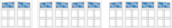 Model R104A, R104A - 2 Car Double Arch, R104A - 2 Car Single Arch