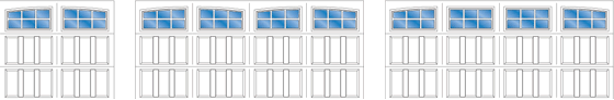 Model R206A, R206A - 2 Car Double Arch, R206A - 2 Car Single Arch