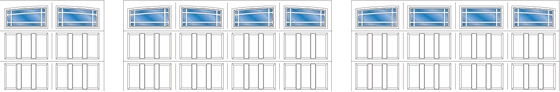 Model R209A, R209A - 2 Car Double Arch, R209A - 2 Car Single Arch