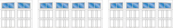 Model R202A, R202A - 2 Car Double Arch, R202A - 2 Car Single Arch