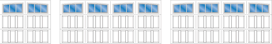 Model R203A, R203A - 2 Car Double Arch, R203A - 2 Car Single Arch