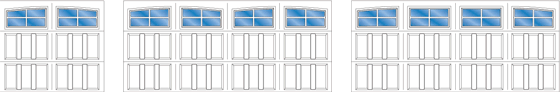 Model R204A, R204A - 2 Car Double Arch, R204A - 2 Car Single Arch