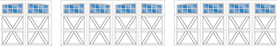 Model RX08A, RX08A - 2 Car Double Arch, RX08A - 2 Car Single Arch