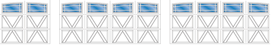 Model RX09A, RX09A - 2 Car Double Arch, RX09A - 2 Car Single Arch